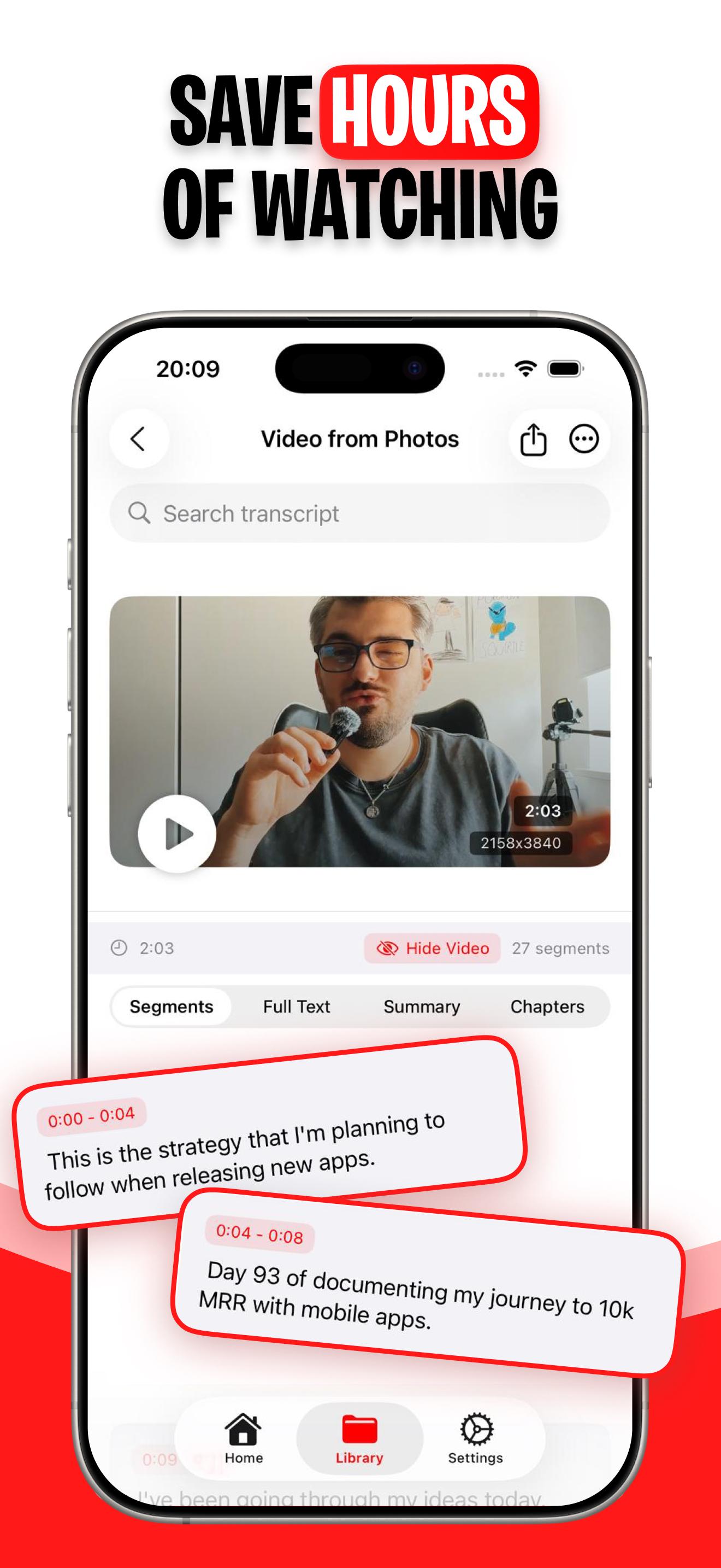 Convert any video to text